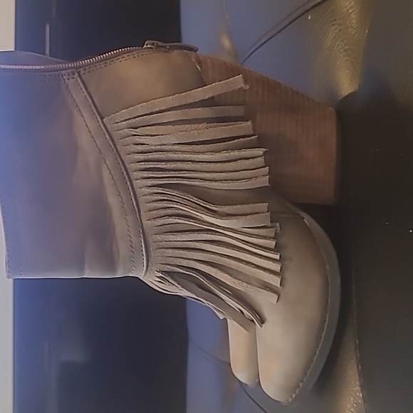 Leather tassel boots size 7.5 very volatile los Angeles - Picture 2 of 4
